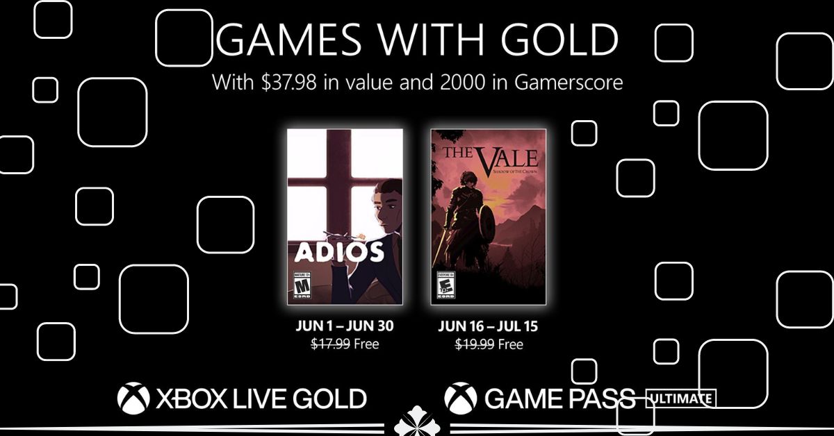 Xbox Live Games With Gold June 2023