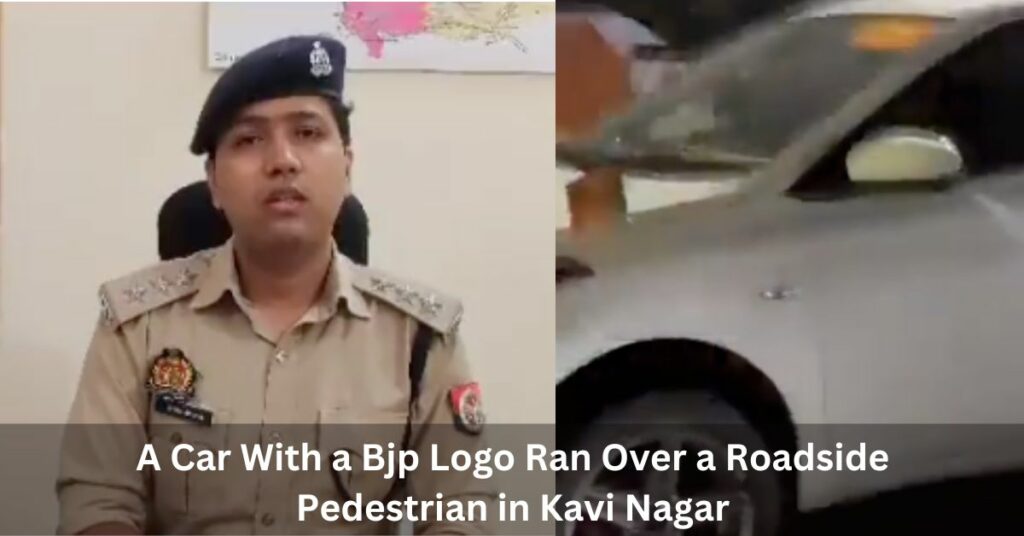 A Car With a Bjp Logo Ran Over a Roadside Pedestrian in Kavi Nagar