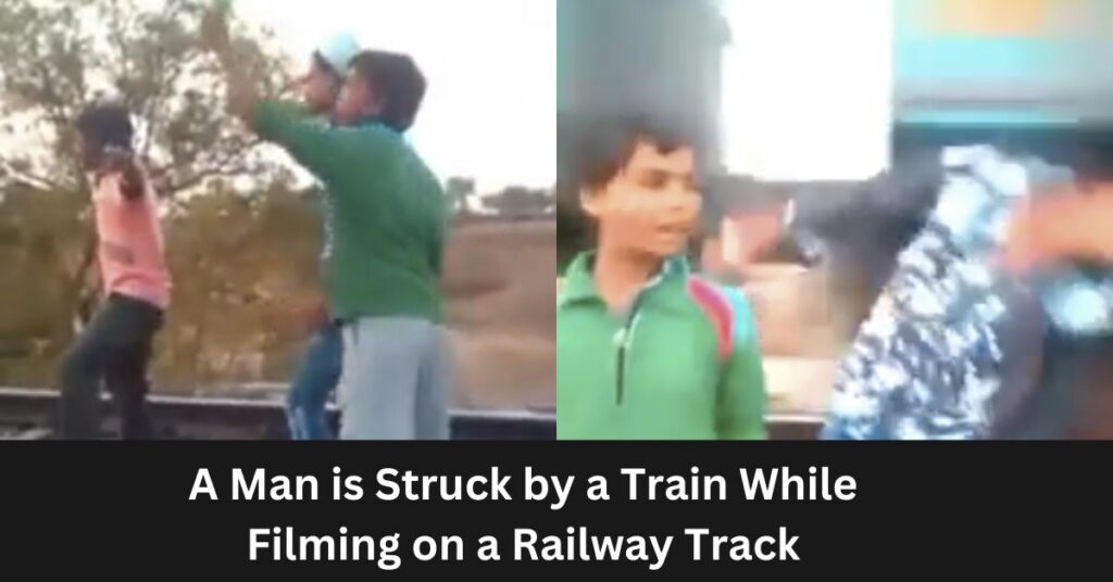 A Man is Struck by a Train While Filming on a Railway Track