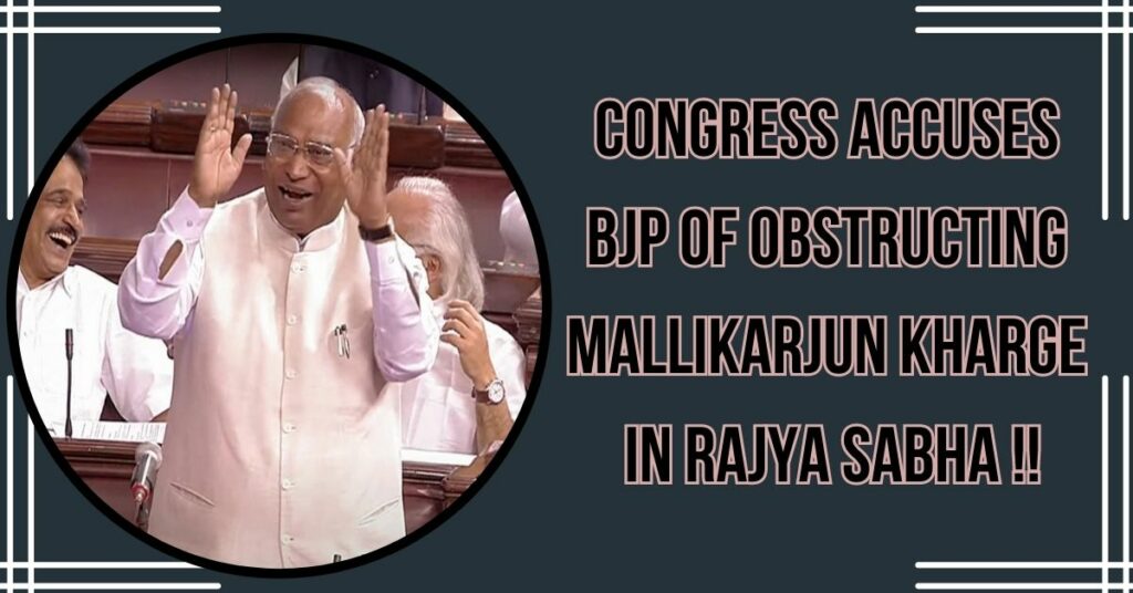 Congress Accuses BJP for Mallikarjun Kharge