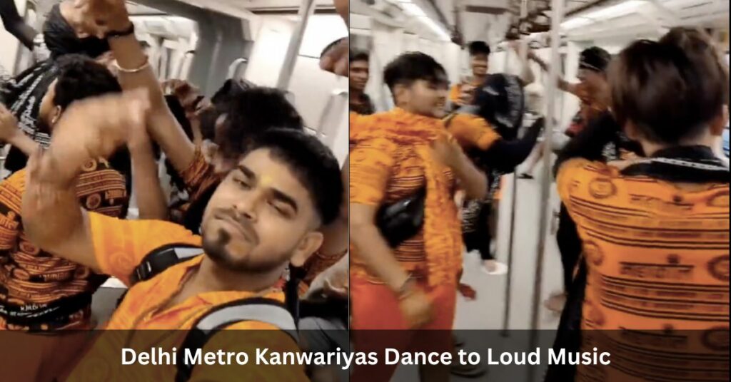 Delhi Metro Kanwariyas Dance to Loud Music