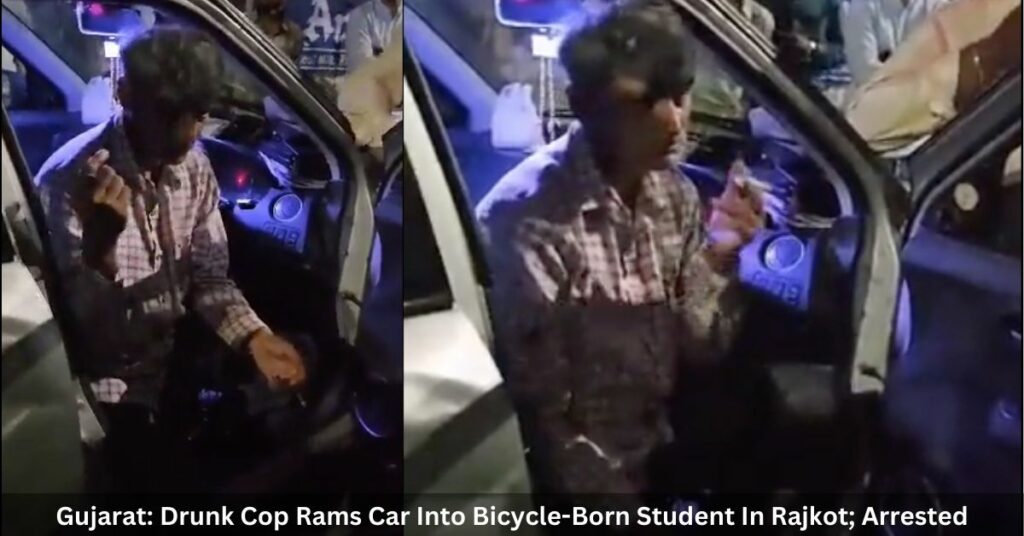 Gujarat Drunk Cop Rams Car Into Bicycle-Born Student In Rajkot; Arrested