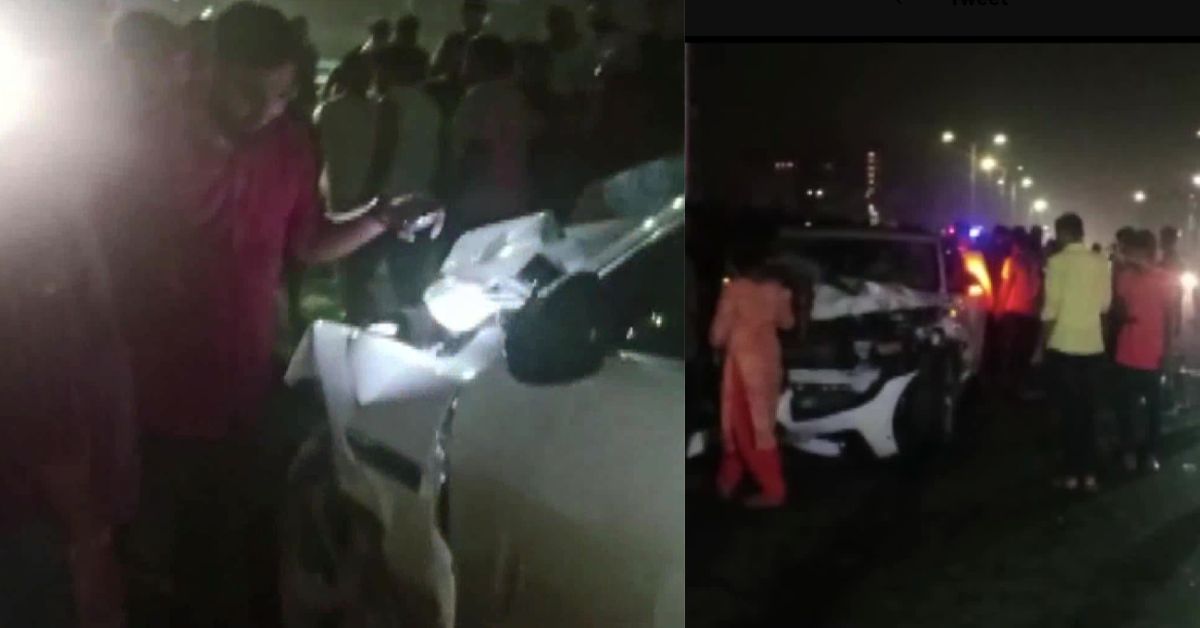 Jaguar car collides with friends next to ISKCON nightlife in Gujarat 9 killedJaguar Car Collides With Friends Next to Iskcon Nightlife in Gujarat 9 Killed