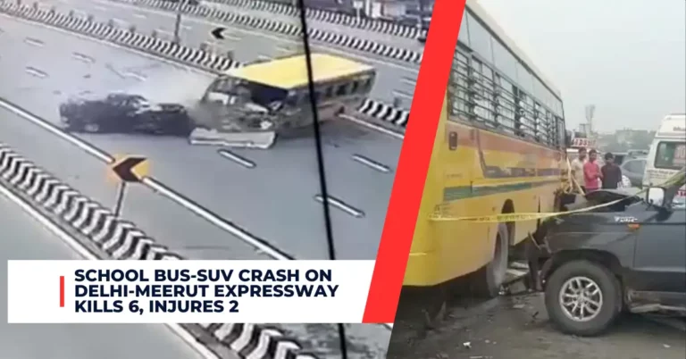 School Bus-SUV Crash on Delhi-Meerut Expressway Kills 6, Injures 2