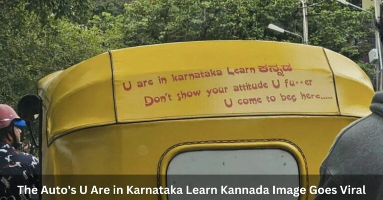 The Auto’s U Are In Karnataka Learn Kannada Image Goes Viral
