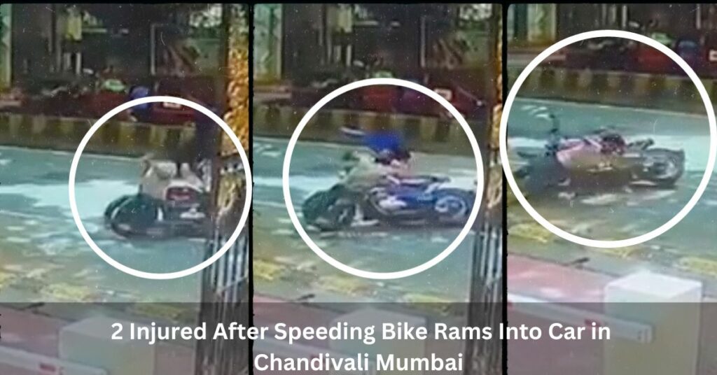2 Injured After Speeding Bike Rams Into Car in Chandivali Mumbai