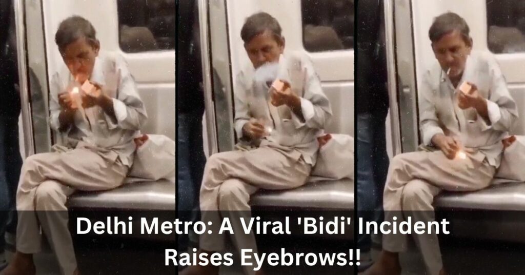 Delhi Metro A Viral 'Bidi' Incident Raises Eyebrows