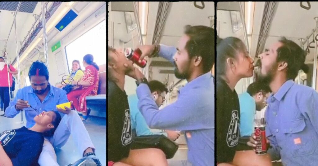 Delhi Metro Video Couple 'enjoys' Cold Drink Disgustingly, Sparks Outrage Social Media