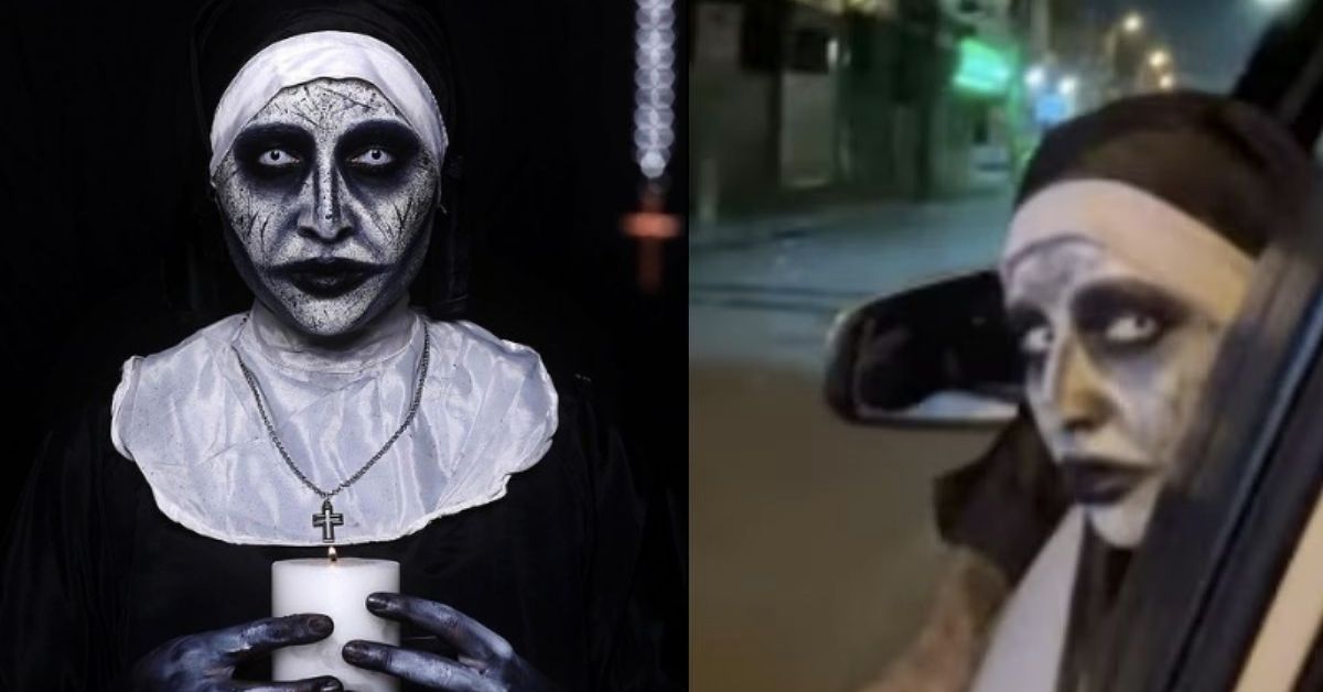 Woman Dresses as Scary Nun and Walks the Streets of Delhi in Viral ...
