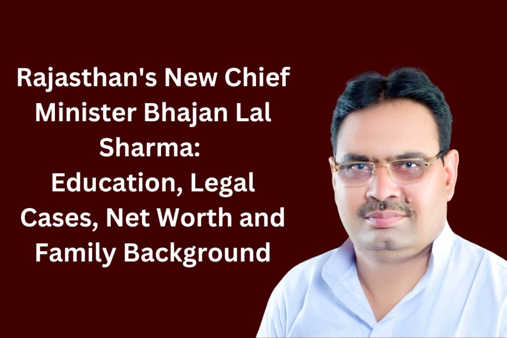 Rajasthan's New Chief Minister, Bhajan Lal Sharma