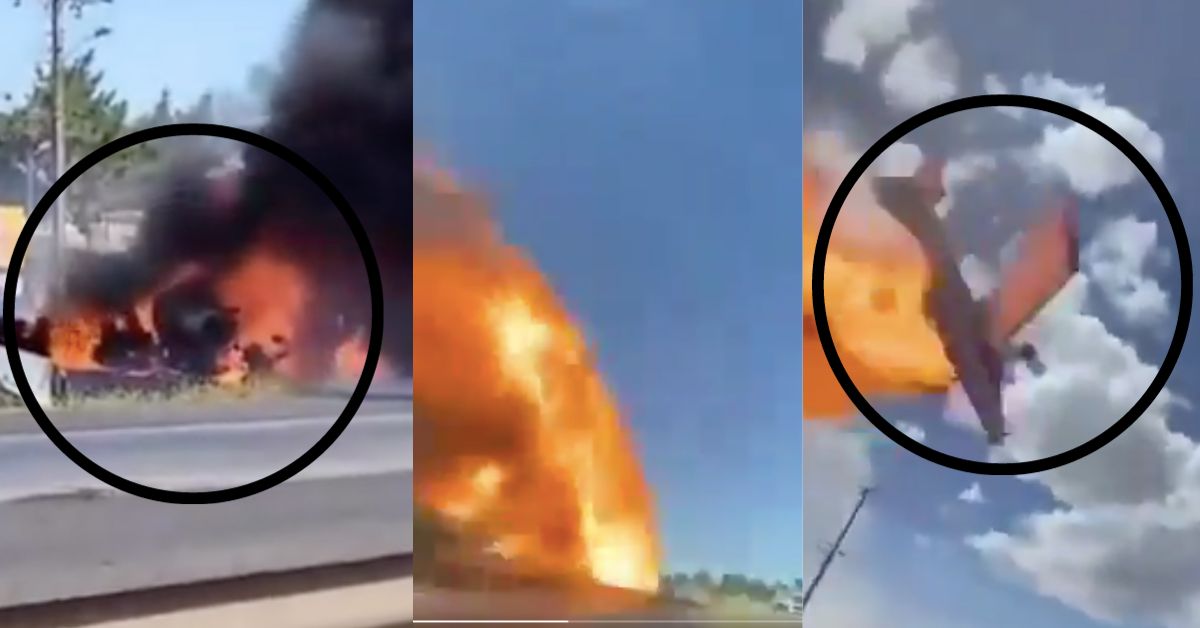 Chile plane crash video: पंगुइलेमो हवाई अड्डे के पास राजमार्ग पर विमान के आश्चर्यजनक रूप से दुर्घटनाग्रस्त होने पायलट की मौत