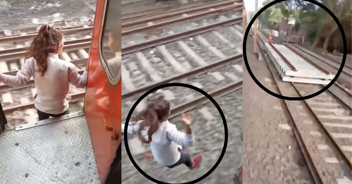 वीडियो चौंकाने वाला: ट्रेन से कूदने की घटना का असली दाव शख्स ने रुकने की बजाय उसकी रिकॉर्डिंग की