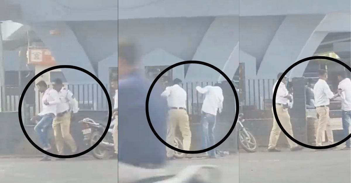 महाराष्ट्र के संभाजी नगर में युवा बाइकर को ट्रैफिक पुलिस कांस्टेबल ने लात और थप्पड़ मारे: वीडियो वायरल