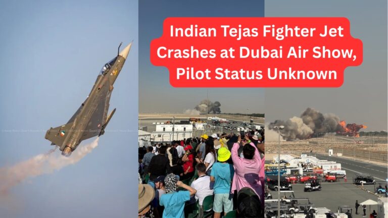 Indian Tejas Fighter Jet Crashes at Dubai Air Show, Pilot Status Unknown