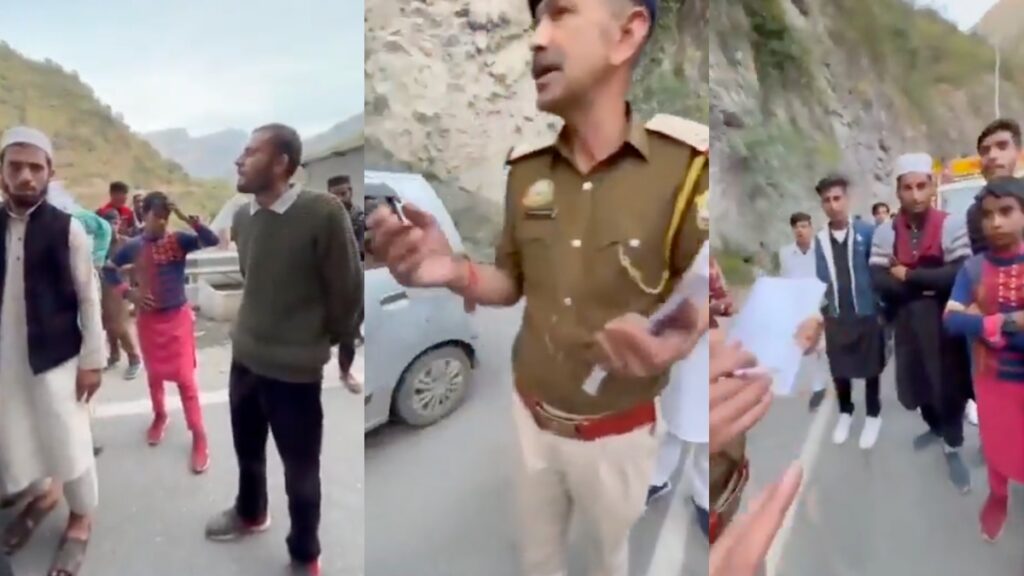 Himachal Row: Namaz on Narrow Highway Triggers Safety Fears, Heated Exchange Caught on Camera Namaz on Narrow Highway